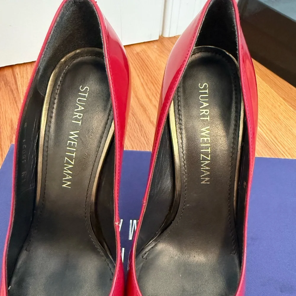 Stuart Weitzman Glossy pink  Heels - Picture 5 of 5